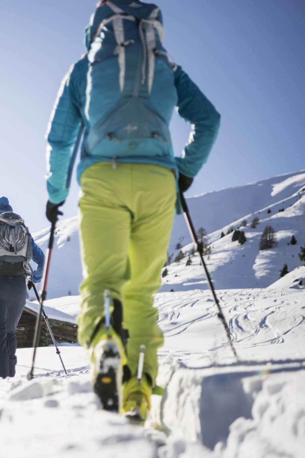 Geführte Schneeschuhwanderung im verschneiten Rojental