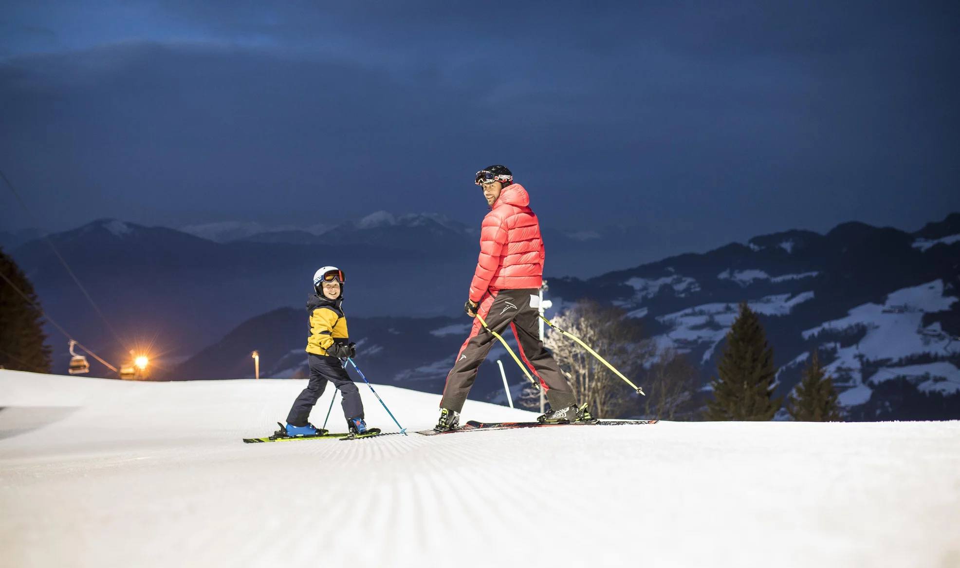 Night skiing in Reith i. A.