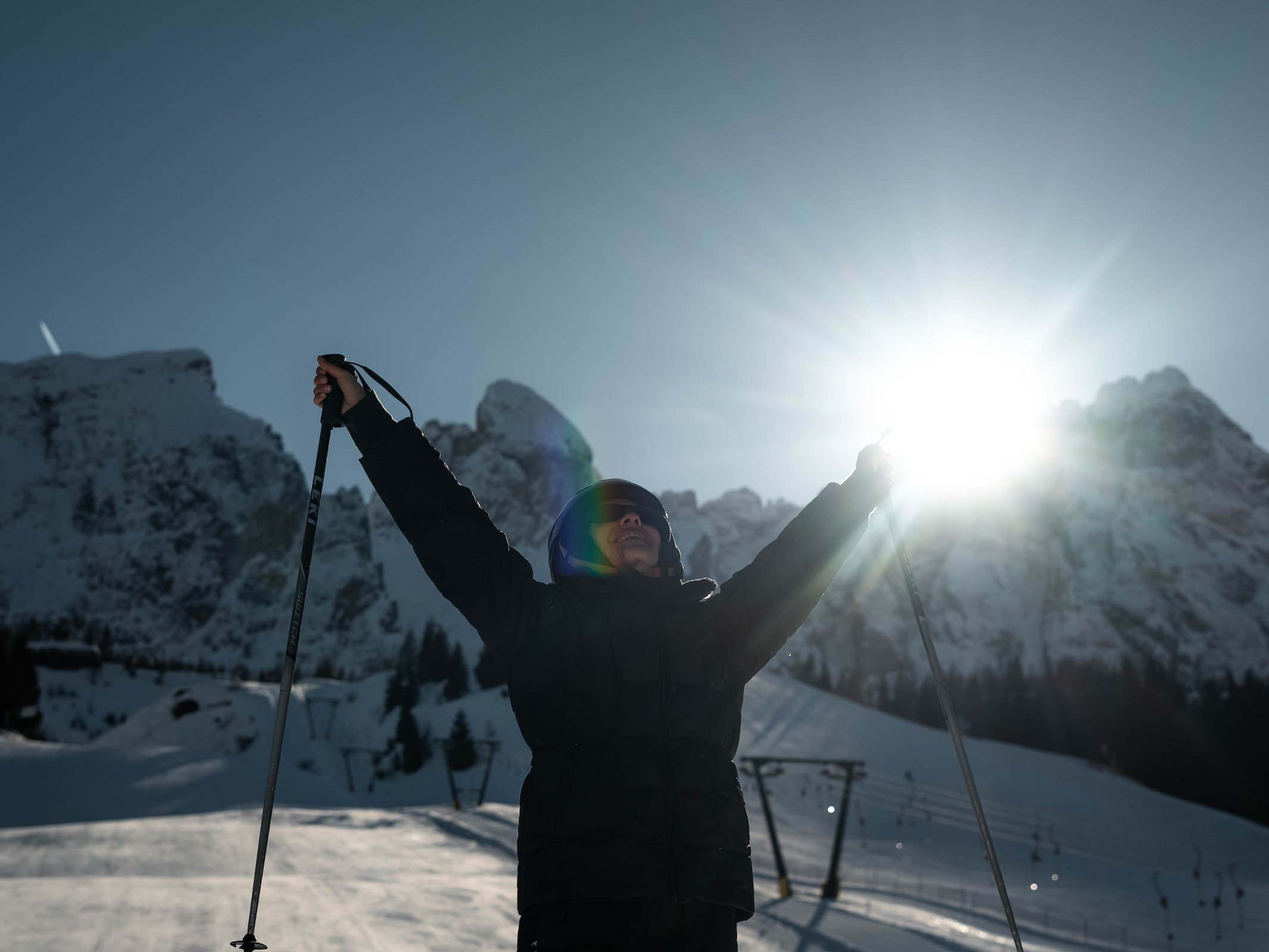 Private ski lesson with one of our ski instructors