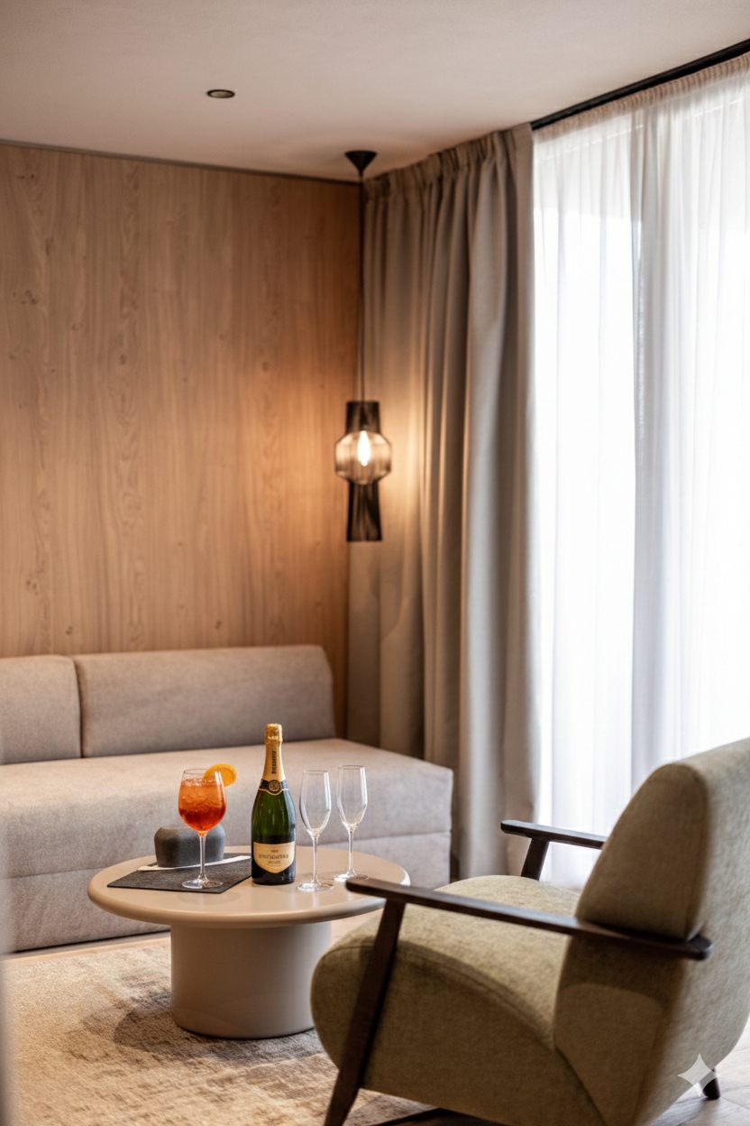 Enjoy an exclusive aperitif in your room