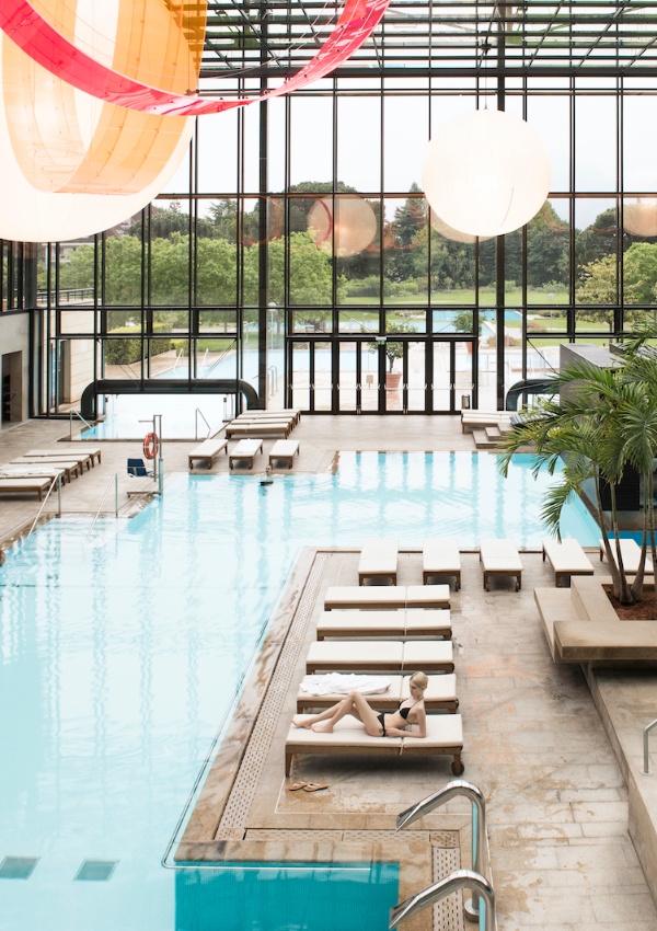 Glass, natural stone and lots of water - Terme Merano