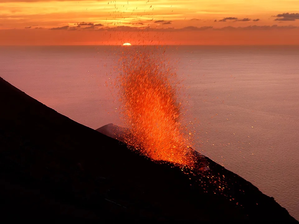 Panarea & Stromboli by night
