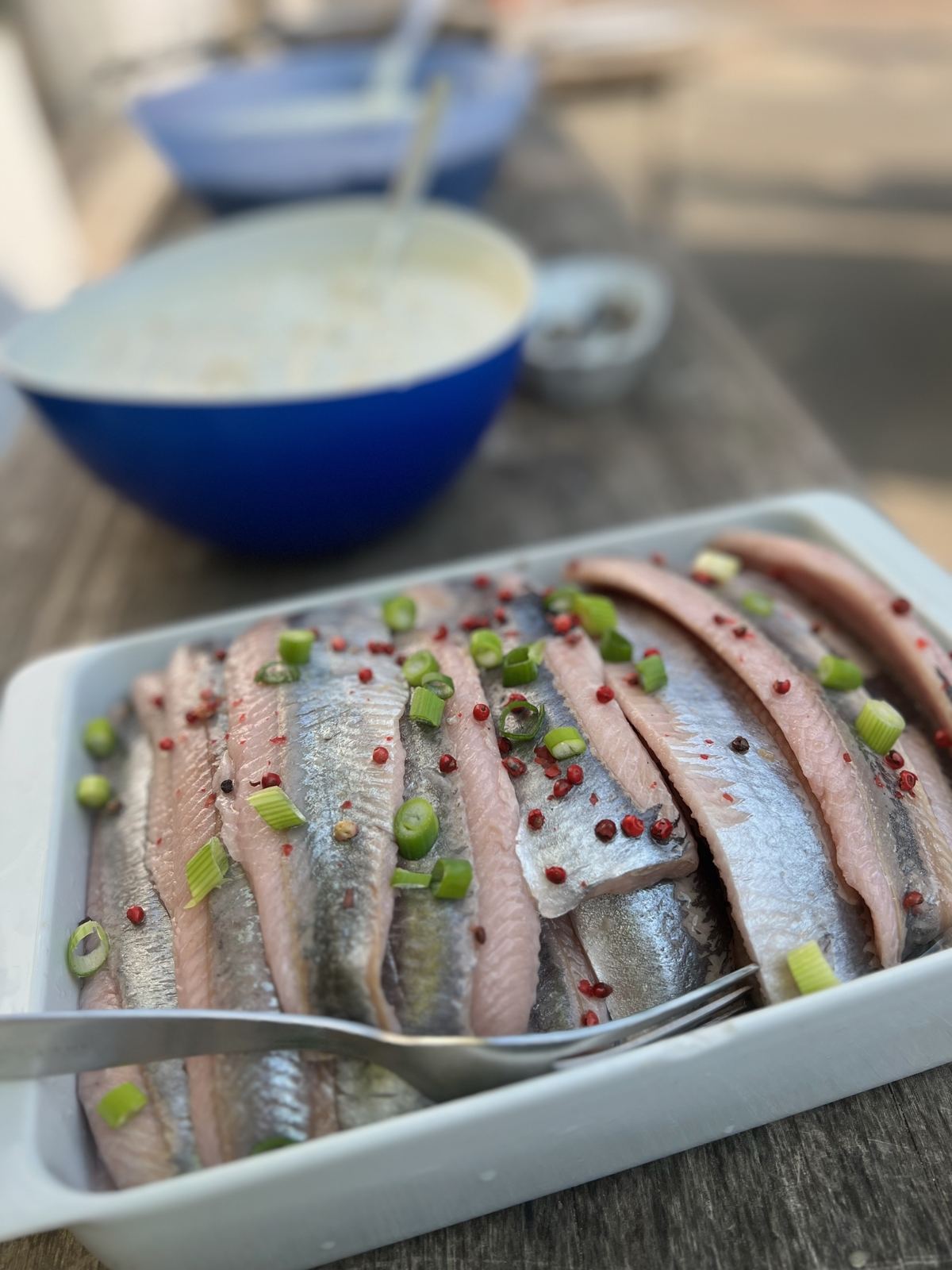 Matjes & Fischfrikadelle
mit Kartoffeln und Quark