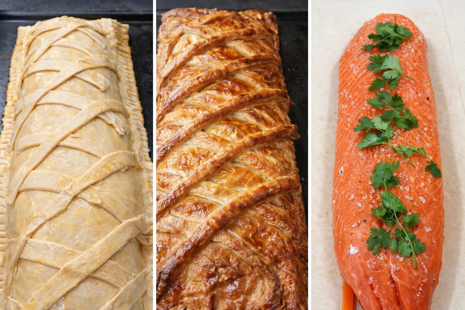 Lachs und Garnele