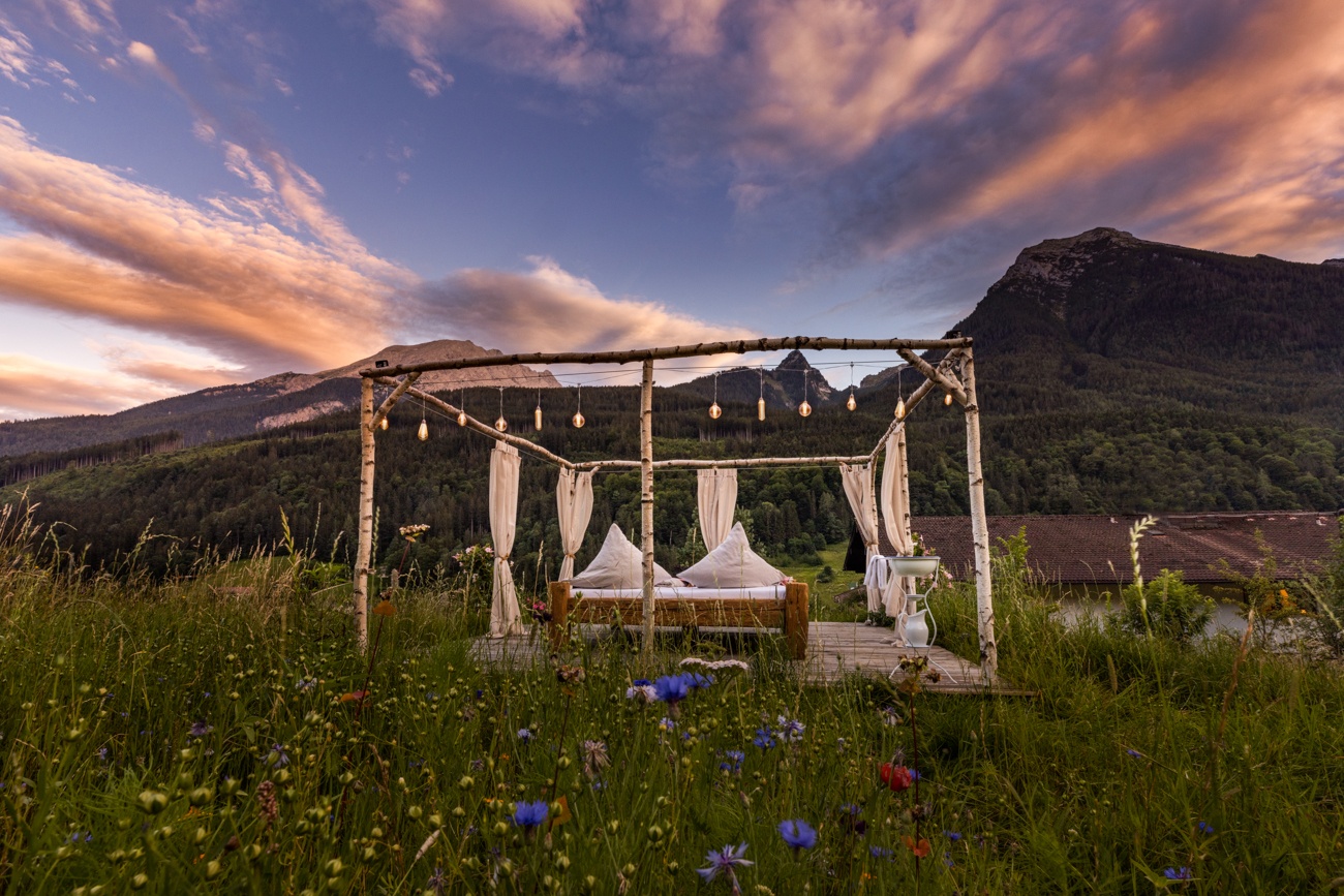 Eine Nacht auf dem Bergwiesen Plateau