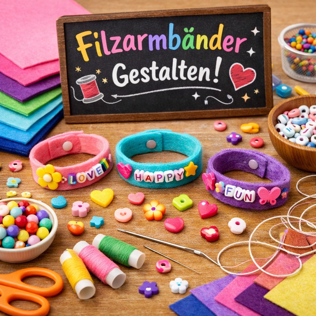 Filz-Armband gestalten