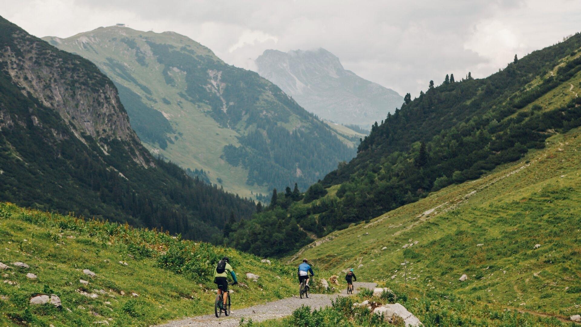 Biking in Lech Zürs