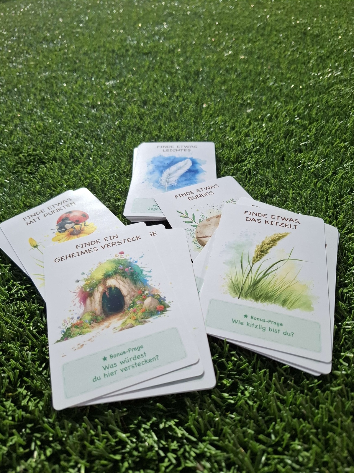 Outdoor hidden object game