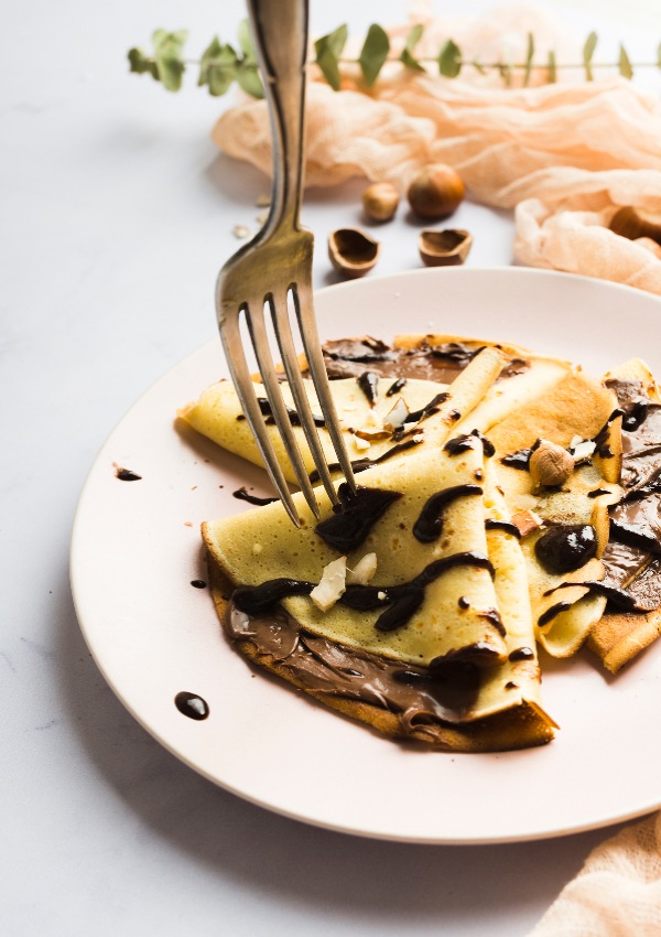 Crêpes fraîches de notre cuisine d'exposition