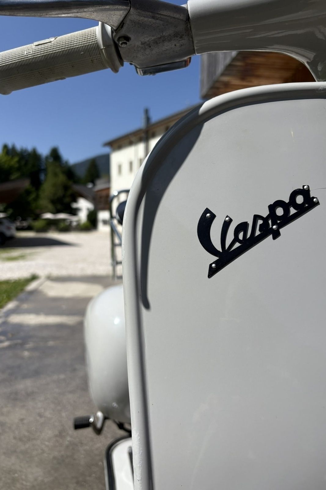 Vintage Vespa experience in Val di Non - cruising through the Non Valley on a Vespa VNB from 1962