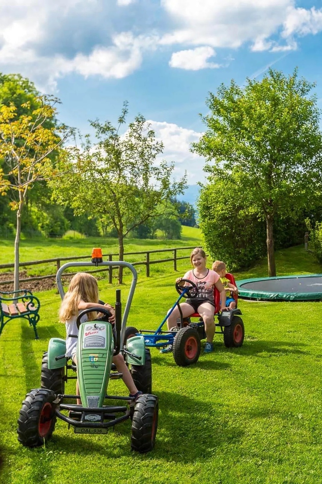 Go-karting fun on the farm