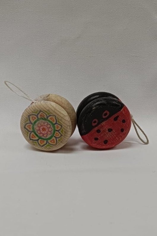 Painting a wooden yo-yo