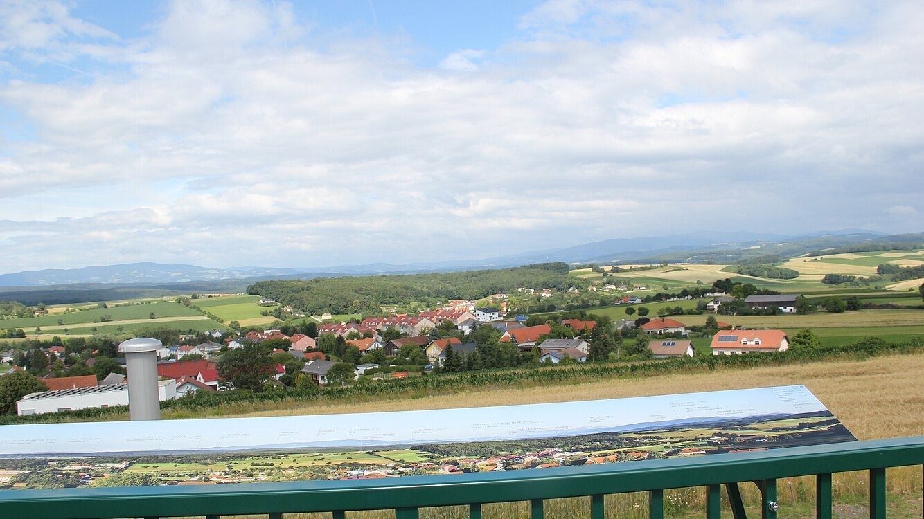 Panoramic view from the viewing platform
