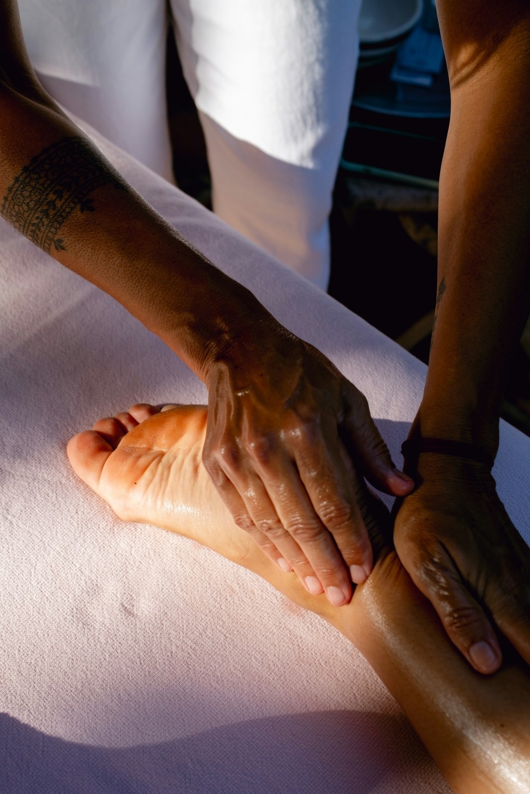 Ayurvedic foot massage