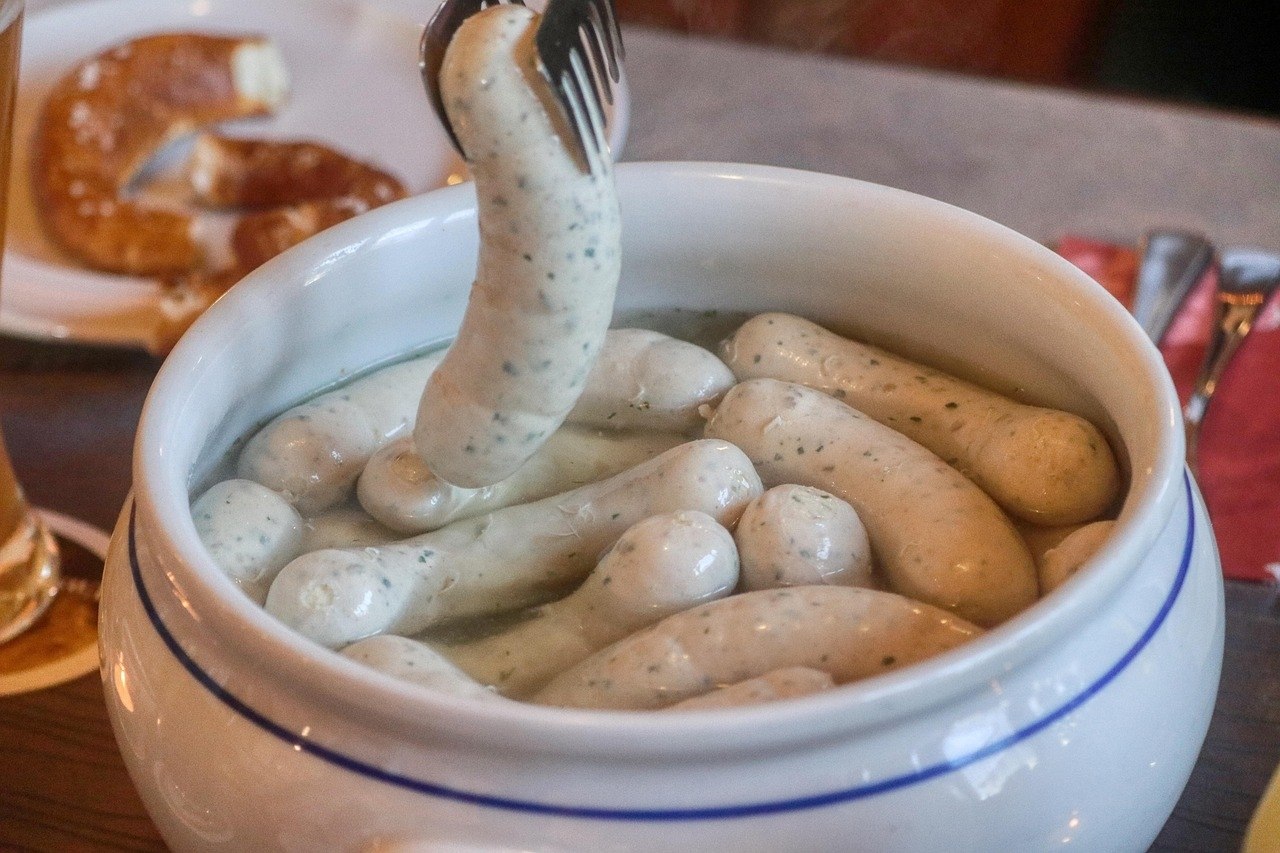 White sausage breakfast