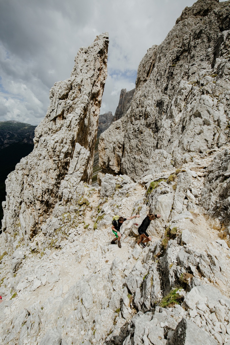 Bewegende Momente am Klettersteig. Mit Max