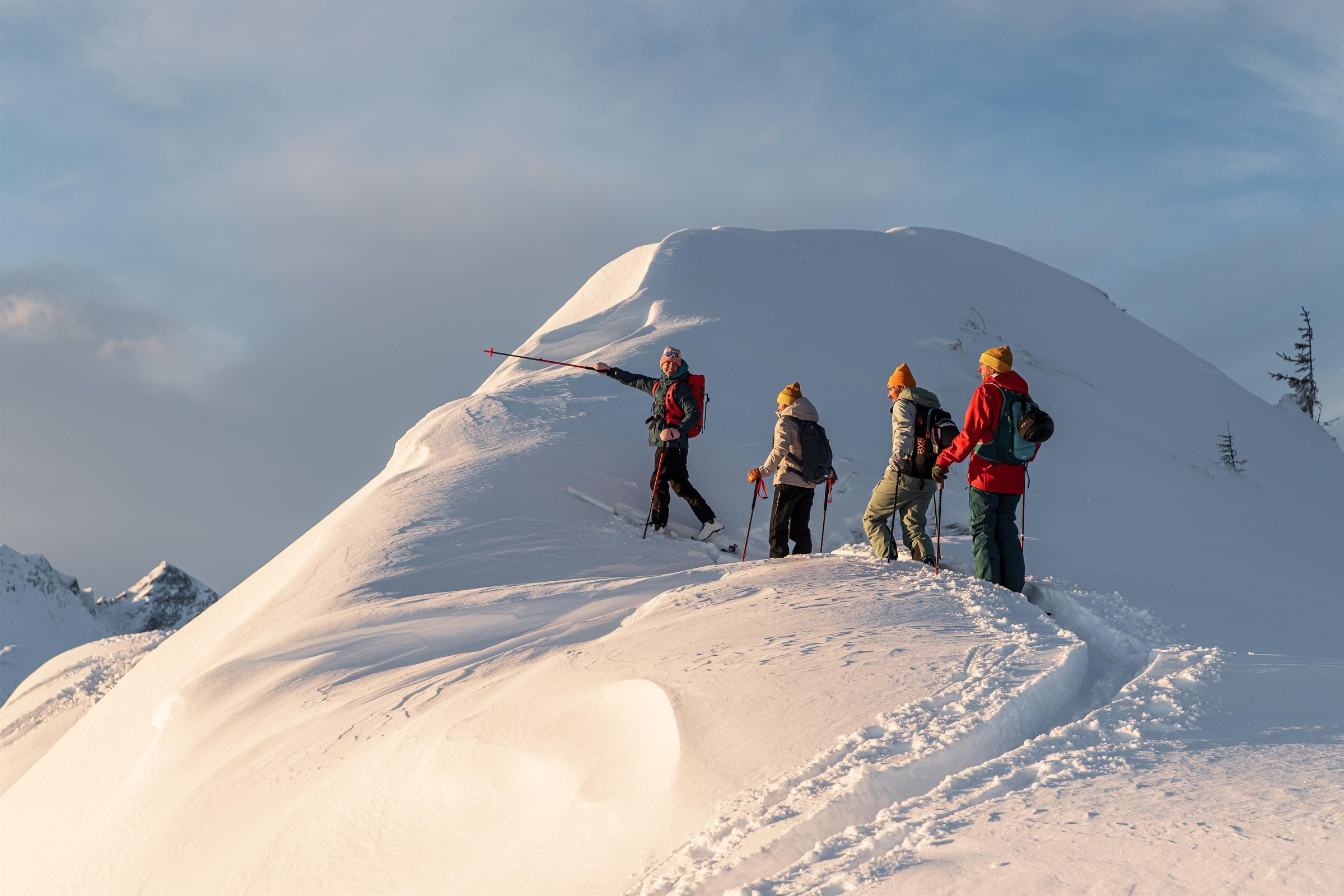Guided ski tour for beginners