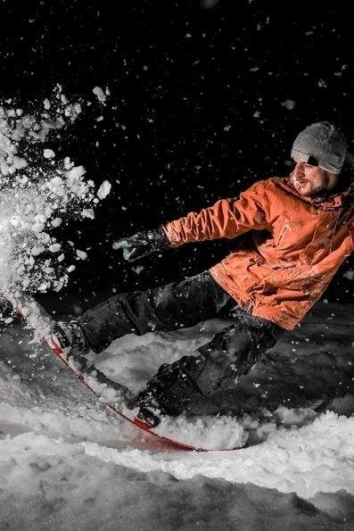 Night skiing on the Fichtelberg