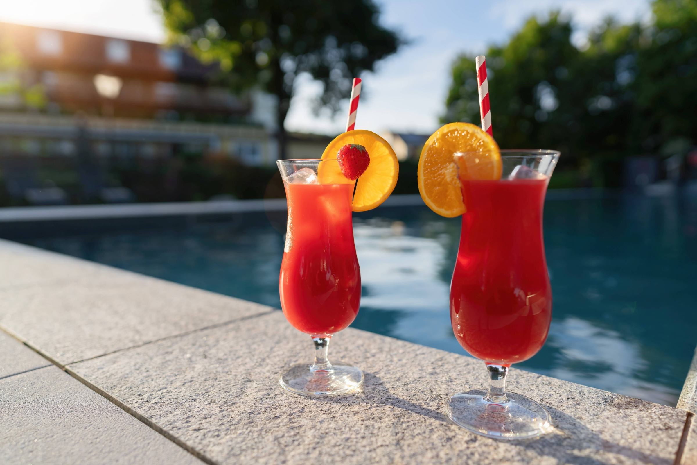 Sundowner by the pool