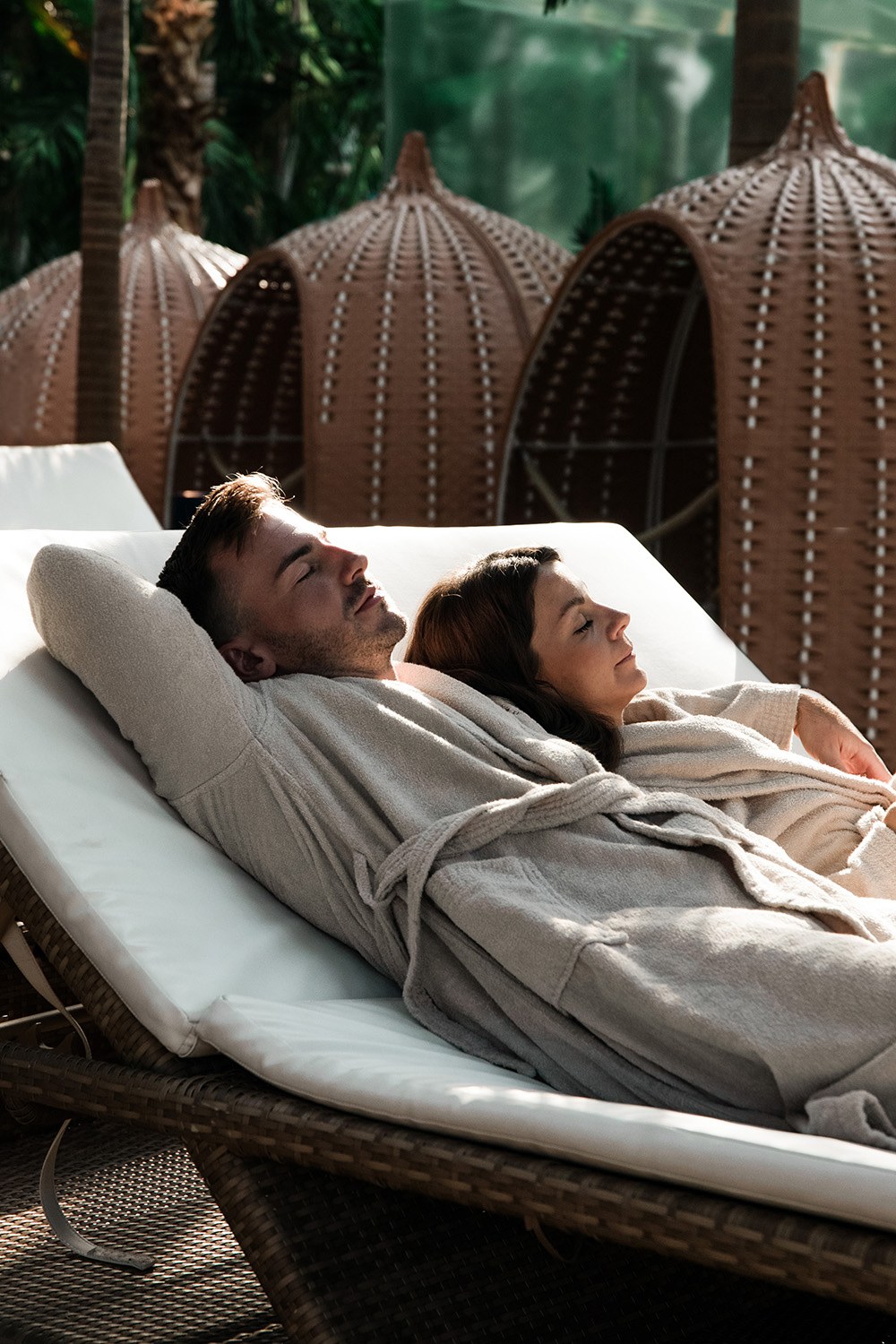Pleasure massage in the spa