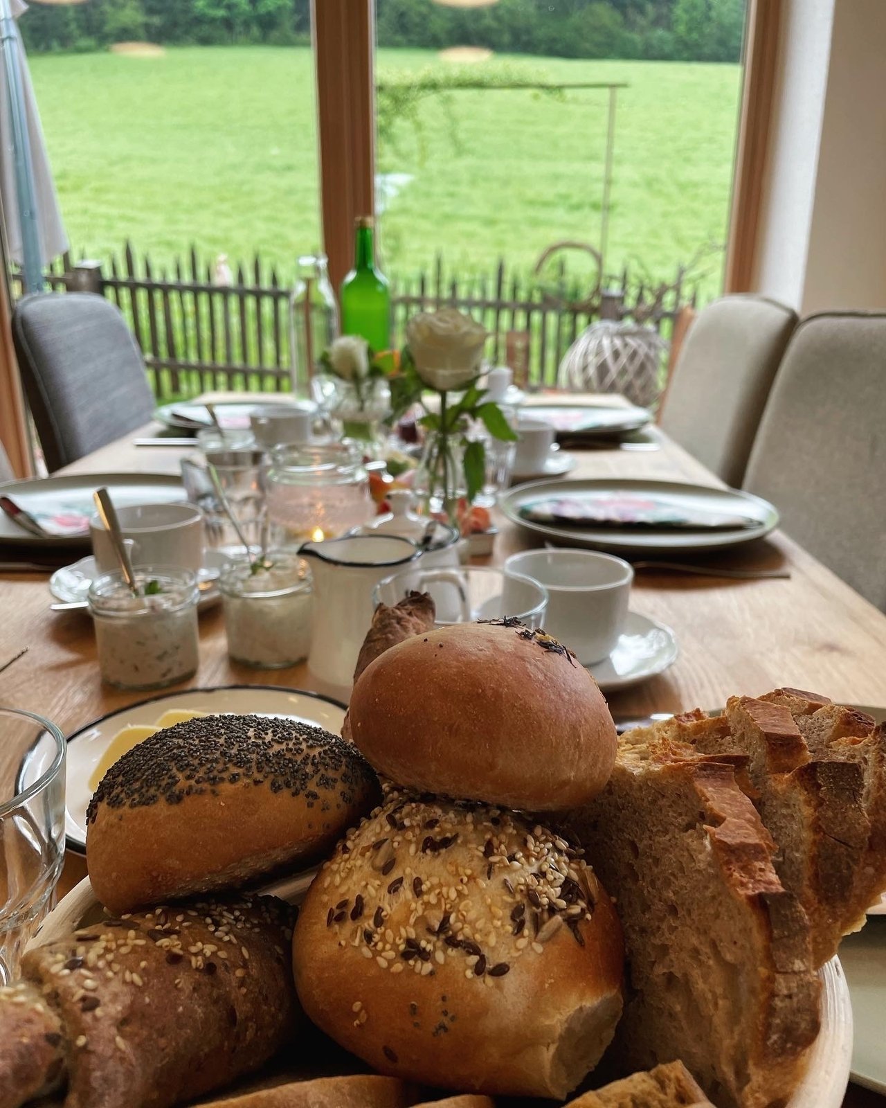 Farm breakfast at the Oberhaslachhof