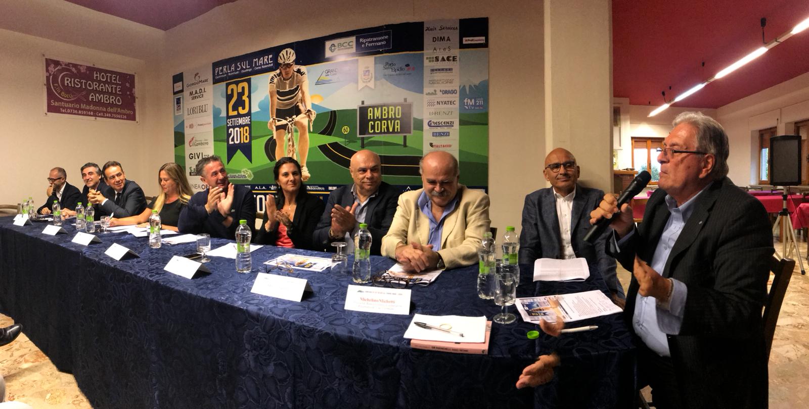 Gran Fondo del Fermano 2018, presentazione presso l'hotel-ristorante Madonna dell'Ambro