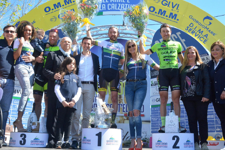 Podio alla Gran Fondo Citta di Porto Sant'Elpidio, perla delle Marche