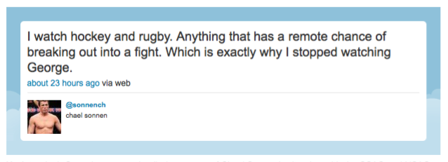 Chael Sonnen su GSP 14