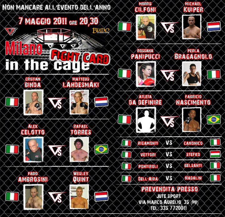 Milano in The Cage: Line Up Ufficiale 7