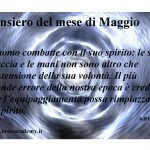 Pensiero del mese di Maggio 21