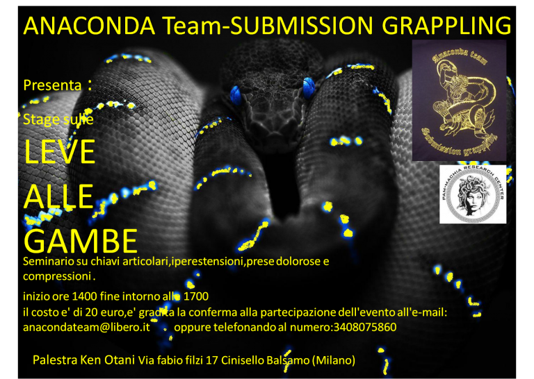 Seminario solo Leve alle Gambe - a milano 3