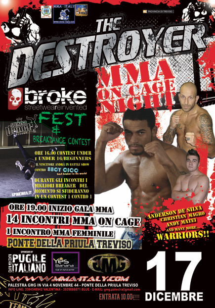 17 Dicembre: MMA on cage: DESTROYER 6