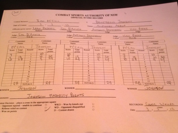 Qualcuno vuol far impazzire Dana: Johnson-McCall è pari 6