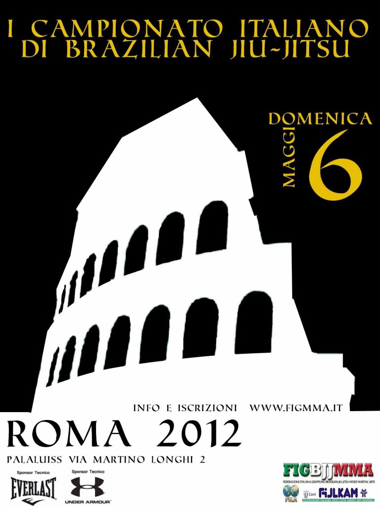Termine Iscrizioni al I campionato italiano di Brasilian jiu-jitsu: 1 Maggio 13
