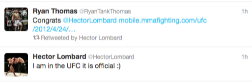 Hector Lombard in UFC 7