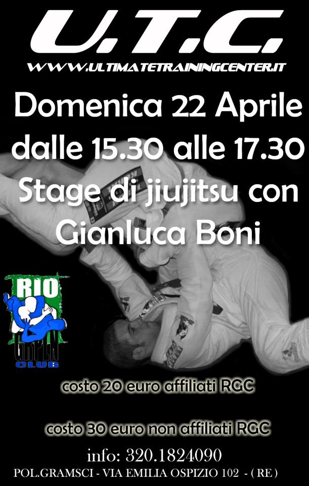 <b>22 Aprile</b> Gianluca Boni a Reggio Emilia 1