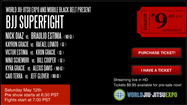 World BJJ Expo supermatch card 3