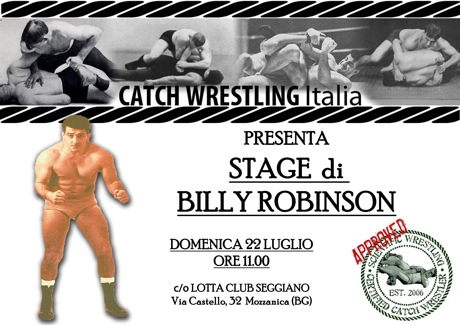22 Luglio - Billy Robinson la Leggenda in stage a Bergamo 12