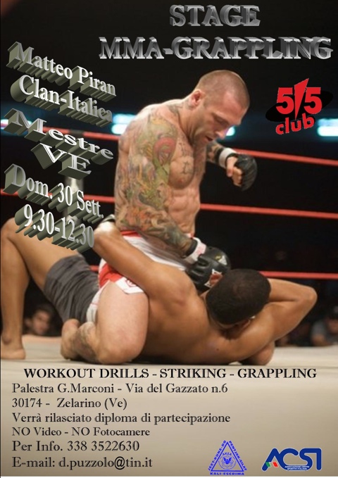 <b>30 SETTEMBRE 2012 </b> - Seminario di MMA & Grappling con Matteo Piran a Mestre 2
