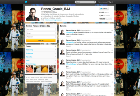 Lol Tweet of the day: Rapina a Renzo Gracie...maestro di BJJ 5