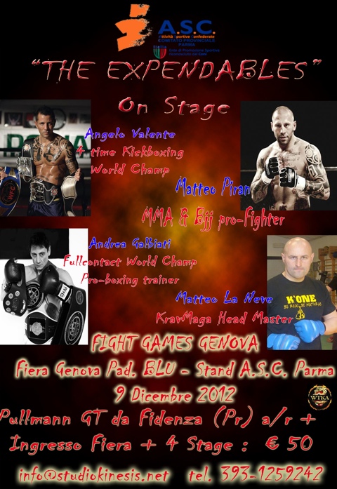 The Expandebles: Seminario di MMA+Pugiliato+kick+CrossTraining a Genova Fight Games
