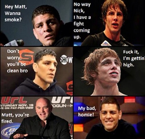 nick diaz matthew riddle - cannabis