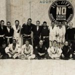 Dino al centro della sua classe di Bjj all'accademia Kama