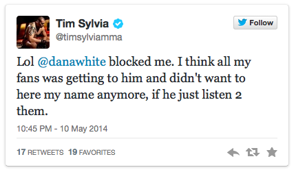 tim Sylvia -message 2