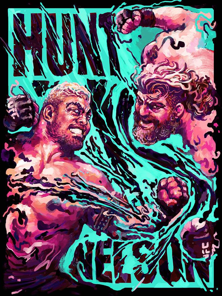 Mark-hunt-Roy-Nelson-artwork- Gian-Galang