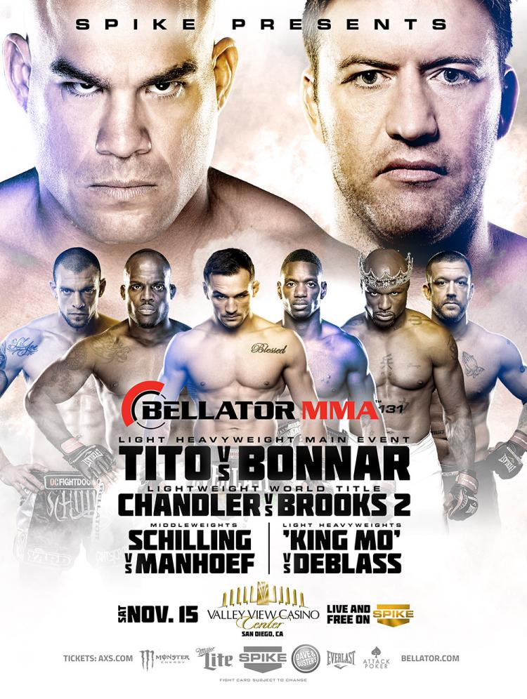 Risultati Bellator 131: Tito vs. Bonnar! 1