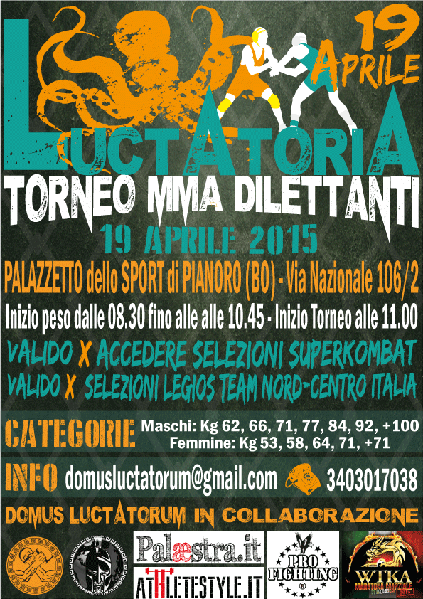 Torneo MMA dilettanti "Luctatoria" Bologna 19 Aprile 4