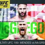 risultati UFC 189- Mendes vs Mcgregor