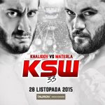 28 Novembre 2015.Mamed Khalidov vs Michal Materla nel Main-event di KSW 33 15
