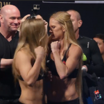 Video della pesa tra Rousey e Holm con parapiglia